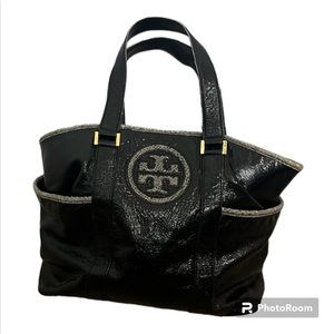 TORY BURCH BLACK TOTE BAG